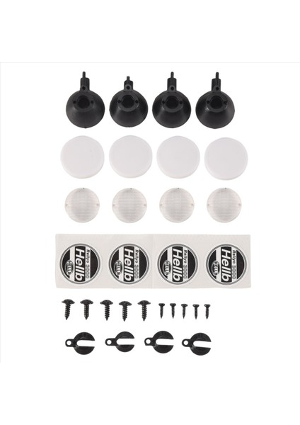 1:10 Tamiya Hsp SCX10 Traxxas Trx-4 Için 4 Adet Yuvarlak LED Işık Kılıfı (Yurt Dışından)