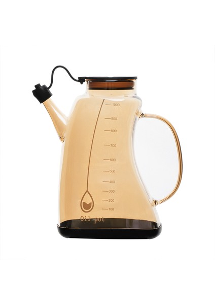 3855-1 Şeffaf Borosilikat Cam Zeytinyağ Şişesi - Yağlık ve Sirkelik Siyah 1lt fiyatları