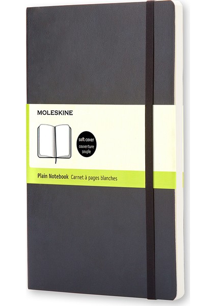 Çizgisiz Siyah Defter Cep Boy Soft Kapak