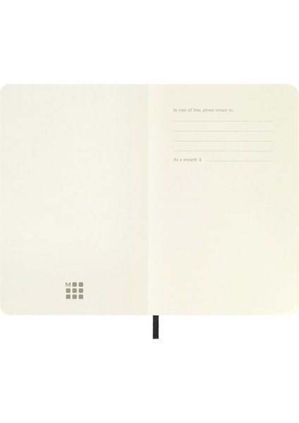 Çizgisiz Siyah Defter Cep Boy Soft Kapak