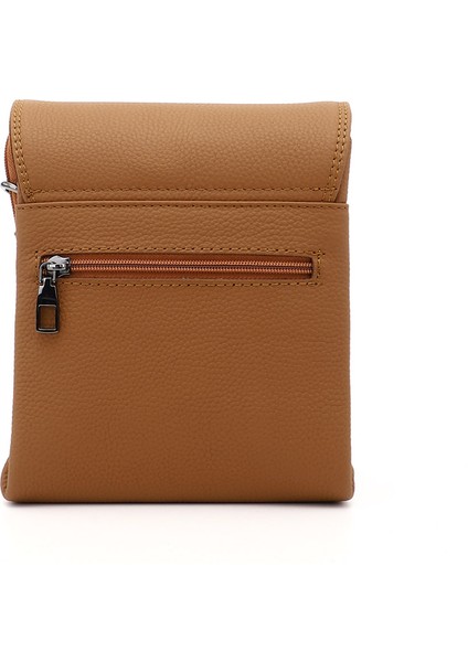 Kadın Taba Uzun Askılı Hakiki Deri Evrak Omuz Çantası