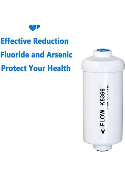 Yerçekimi Su Filtreleme Sistemi Için 2 Adet Florürlü Su Filtresi K5366 (Yurt Dışından) fırsatları