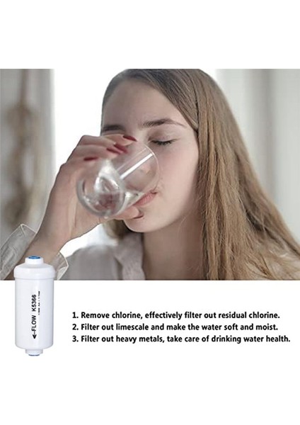 Yerçekimi Su Filtreleme Sistemi Için 2 Adet Florürlü Su Filtresi K5366 (Yurt Dışından) indirimleri