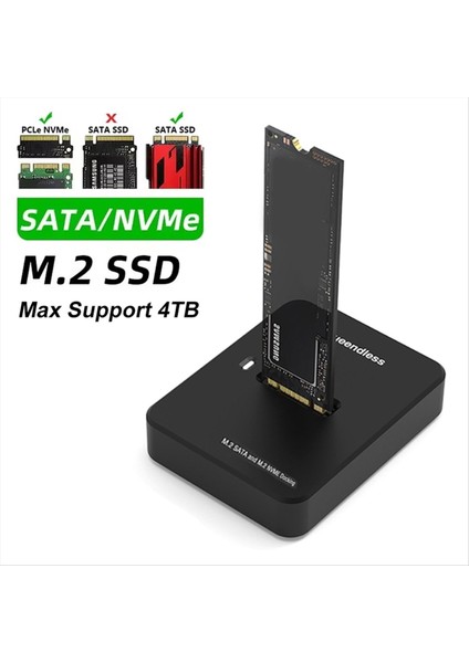 Blueendless Çift Protokollü M.2 Sata SSD Yerleştirme Istasyonu Tabanı (Yurt Dışından) indirimleri