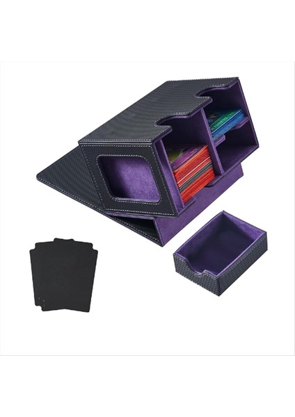 Zar Tepsili Kart Deste Kutusu Kart Sergileme Deste Kutusu Mor Deste Kutusu (Yurt Dışından)