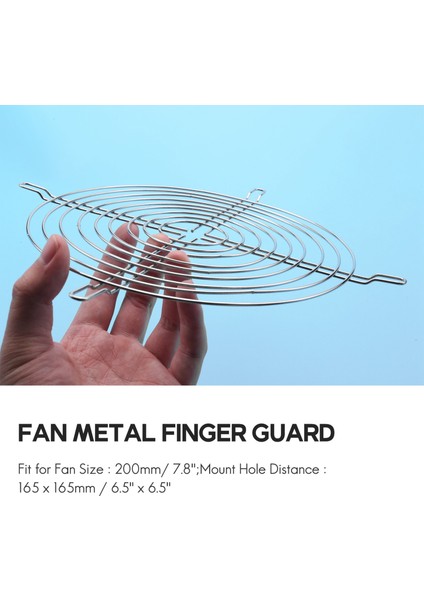 Metal Pc Bilgisayar Kasası Fan Izgarası Parmak Koruması 200MM (Yurt Dışından) indirimleri