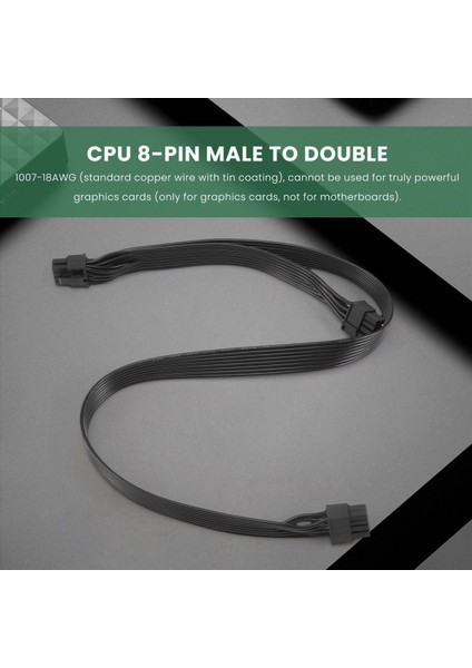 Atx Cpu 8-Pin Erkek - Çift Pcıe 8-Pin (6+2) Erkek Güç Kaynağı Kablosu (Yurt Dışından) indirimleri