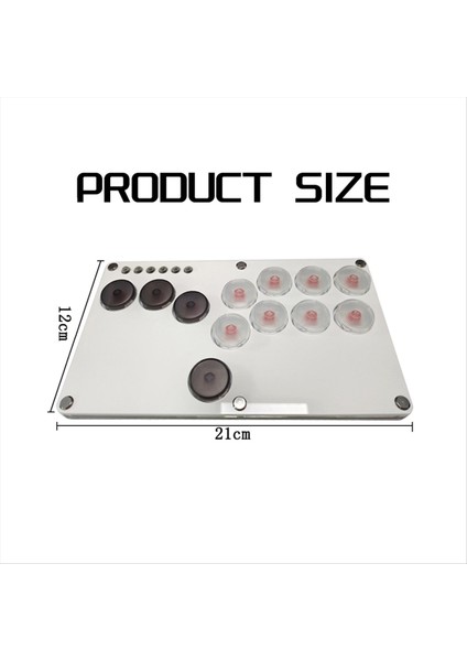 Ps4/ps4 Için 12 Tuşlu Joystick Hitbox Klavye Arcade Stick Kontrol Cihazı (Yurt Dışından) modelleri