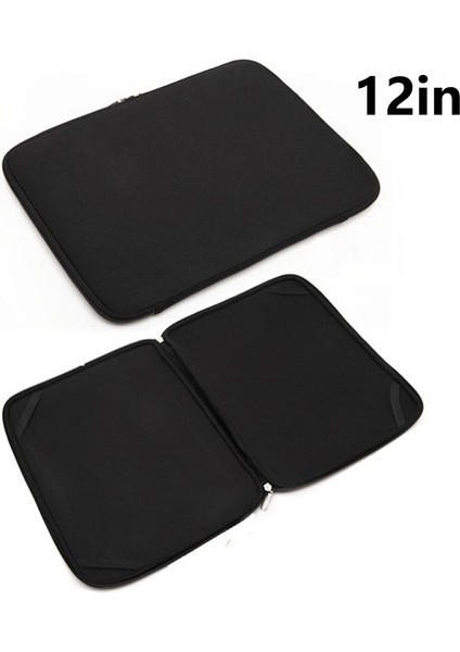 A03 12 Inç Dizüstü Bilgisayar Kılıfı Çantası Neopren Dizüstü Bilgisayar Taşıma Çantası 4 Elastik Bantlı Tablet Çantası (Yurt Dışından)
