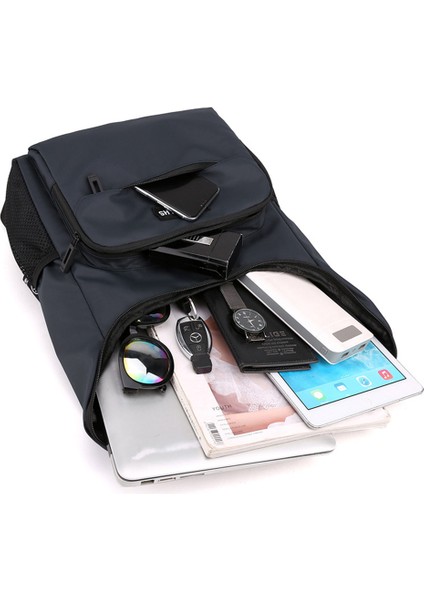 Tough Slhs 3405 Şık Günlük Sırt Çantası Büyük Kapasiteli Günlük Sırt Çantası Iş Seyahati Dizüstü Bilgisayar Çantası - Koyu Mavi (Yurt Dışından) fiyatları