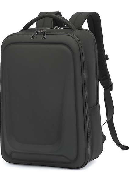 Coolbell CB-8295 Eva Sert Kabuklu Omuz Çantası Su Geçirmez Iş Sırt Çantası 15,6 Inç Dizüstü Bilgisayar Için - Siyah (Yurt Dışından)