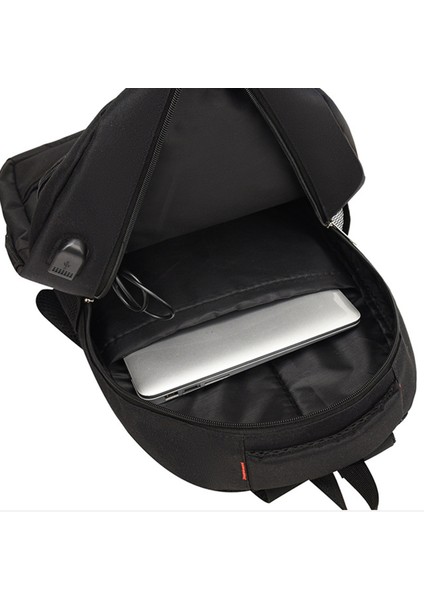 ZWX-6010 S Beden Oxford Kumaş Seyahat Sırt Çantası Çift Omuzlu USB Portlu Dizüstü Bilgisayar Çantası - Kırmızı (Yurt Dışından) fiyatları