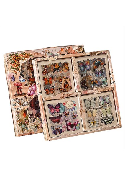 Günlük Malzemeleri Için Karalama Defteri Çıkartmaları, Kelebek Kanatları (Yurt Dışından)