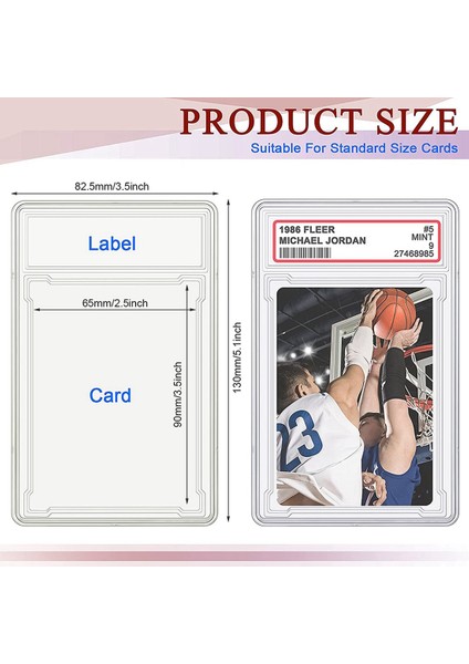 Etiket Pozisyonlu Akrilik Kart Koruyucu Kılıf (24 Adet) (Yurt Dışından) modelleri