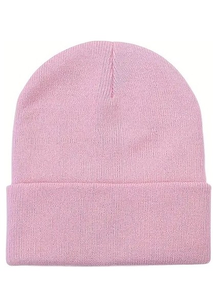 Unisex Triko Örgü Spor Katlamalı Bere Standart