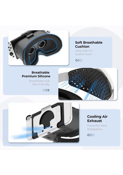 Nintendo Switch ve OLED Için Vr Başlıklı 3D Sanal Gerçeklik Gözlüğü (Yurt Dışından) fiyatları