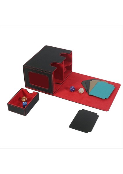 Zar Tepsili Kart Deste Kutusu Kart Sergileme Deste Kutusu Kırmızı (Yurt Dışından) fiyatları