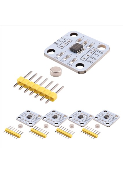 5 Adet AS5600 Manyetik Kodlayıcı Sensör Modülü 12 Bit Yüksek Hassasiyet (Yurt Dışından) fiyatları