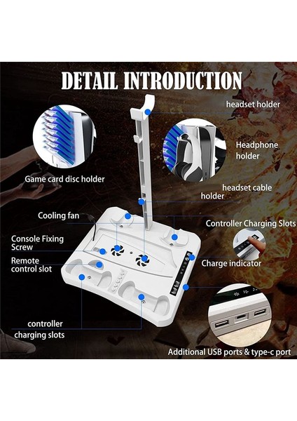 Ps Vr2 Ps5 Şarj Istasyonu ve Soğutma Fanı Için (Yurt Dışından) fırsatları