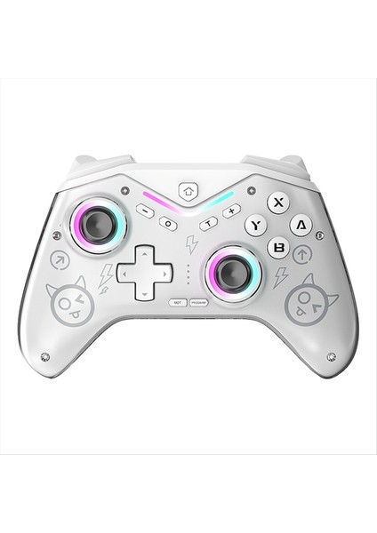 Switch/steam/ıos Için Beyaz Oyun Konsolu Kablosuz Oyun Kumandası (Yurt Dışından)