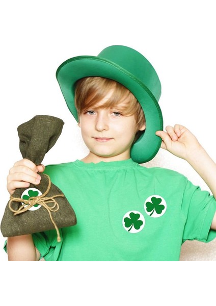 500 Parça Patrick Günü Çıkartmaları Yonca Rulo Çıkartmaları 1-1/2 Inç (Yurt Dışından) fiyatları