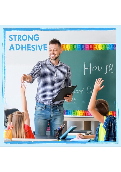 Okul ve Sınıf Dekorasyonu Için Boya Kalemi Desenli Rulo Kenarlık Çıkartması (Yurt Dışından) fırsatları