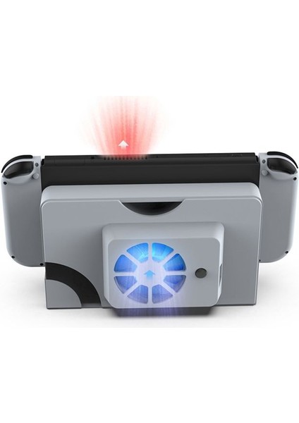 Nintendo Switch OLED Harici Soğutucu Soğutma Fanı Ana Bilgisayar Standı Beyaz (Yurt Dışından) modelleri