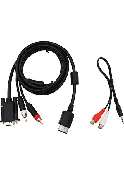 Dreamcast Yüksek Çözünürlüklü VGA Kablosu + 3,5 Mm'den 2 Erkek Rca Adaptörüne (Yurt Dışından) modelleri