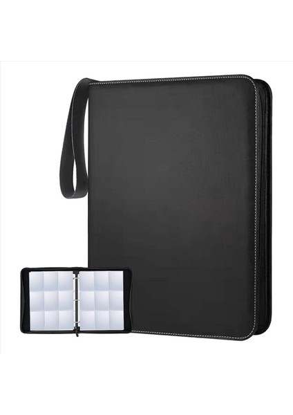 9 Cepli Kart Koleksiyonu Klasörü, Siyah (Yurt Dışından)