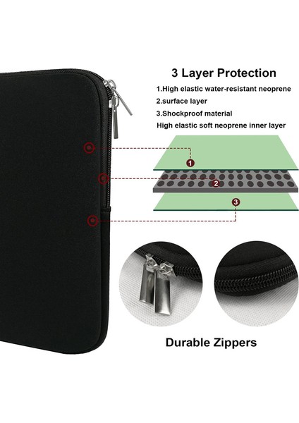 Taşınabilir Dizüstü Bilgisayar Kılıfı Bilgisayar Çantası Darbeye Dalı Kılıf 14-15 Inç Dizüstü Bilgisayarlar Için - Siyah (Yurt Dışından) fiyatları