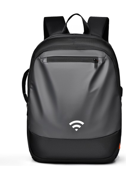 YS3699 Su Geçirmez 15,6 Inç Dizüstü Bilgisayar Sırt Çantası Büyük Kapasiteli Erkek Seyahat Omuz Çantası - Gri (Yurt Dışından)