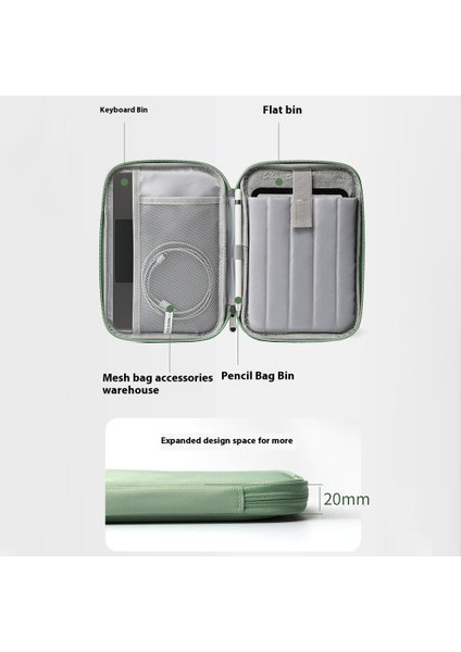 7-8 Inç E-Okuyucu Taşıma Çantası Polyester Sıçramaya Dalı Taşınabilir Tablet Kılıfı Çantası - Siyah (Yurt Dışından) modelleri