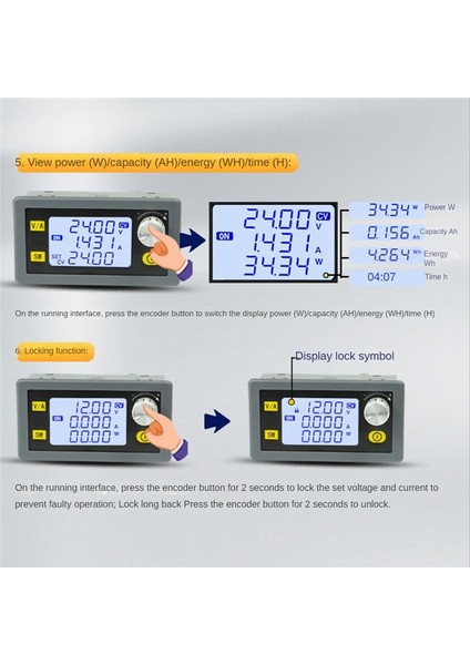 Cnc Ayarlanabilir Dc Regüle Edilmiş Güç Voltajı 20A/1200W Adım Aşağı Modülü (Yurt Dışından) fırsatları