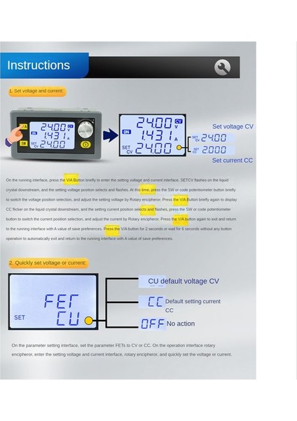 Cnc Ayarlanabilir Dc Regüle Edilmiş Güç Voltajı 20A/1200W Adım Aşağı Modülü (Yurt Dışından) indirimleri