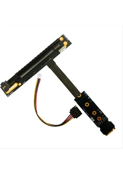 Pcıe 4.0 X4 90 Derece Pcı-E 16X - M2 M.2 Nvme SSD Yükseltici Kablosu (Yurt Dışından)