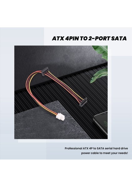 Atx Anakart 4 Pin'den 2 Portlu Seri Ata Sata Sabit Disk Adaptörü (Yurt Dışından) modelleri