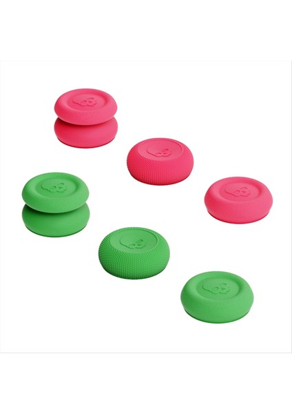 Adet Başparmak Tutma Seti Joystick Kapağı Ps4 Pembe Yeşil Için Başparmak Tutma Kılıfı (Yurt Dışından)