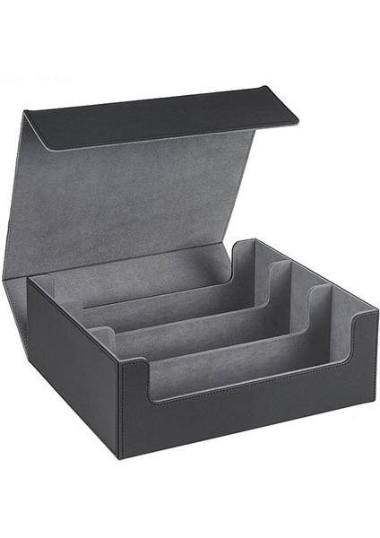 1800+ Kartlık Kart Destesi Kutusu, Manyetik Kart Saklama Kutusu, Gri (Yurt Dışından)