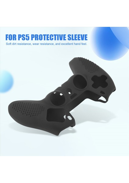 Ps5 Oyun Kumandası Için Silikon Koruyucu Sap Kılıfı (Siyah) (Yurt Dışından) fırsatları