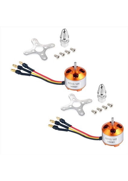 Rc Uçaklar Için 2 Adet 2212 1400KV Fırçasız Outrunner Motor 10T (Yurt Dışından)