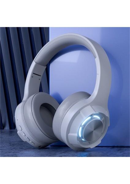 Yeni LED Aydınlatmalı Kulaklık Ultra Uzun Pil Ömrü ile Kablosuz Bluetooth Oyun Kulaklığı Type-C Bilgisayar Kulaklığı (Yurt Dışından)