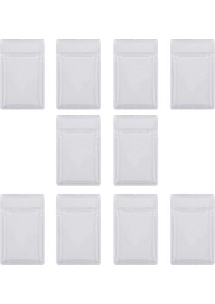 10 Adet Kartvizit Koruyucu Kılıf Akrilik Şeffaf Dereceli Kart Tutucular (Yurt Dışından)