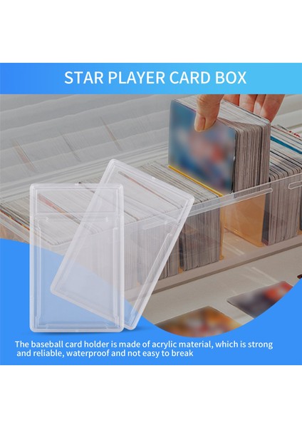 10 Adet Kartvizit Koruyucu Kılıf Akrilik Şeffaf Dereceli Kart Tutucular (Yurt Dışından) fırsatları