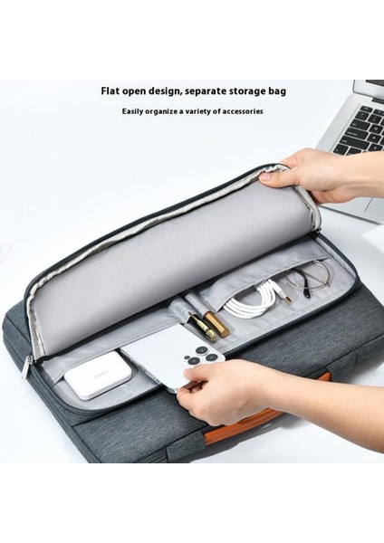 14 Inç Dizüstü Bilgisayar Taşıma Çantası Oxford Kumaş Aşınmaya Dalı Taşınabilir Kol Çantası Iş Stili - Gri (Yurt Dışından) modelleri