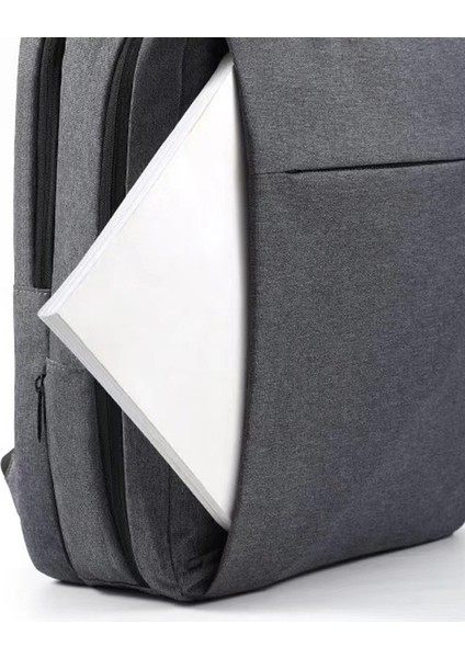 14-15,6 Inç Dizüstü Bilgisayar Sırt Çantası Oxford Kumaş Çift Katmanlı Dış Mekan Seyahat Çantası - Dış USB Portlu - Gri (Yurt Dışından) modelleri