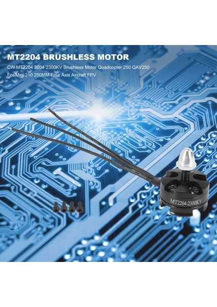 Cw MT2204 2204 2300KV Fırçasız Motorlu Quadcopter 250, Siyah+Gümüş (Yurt Dışından) indirimleri