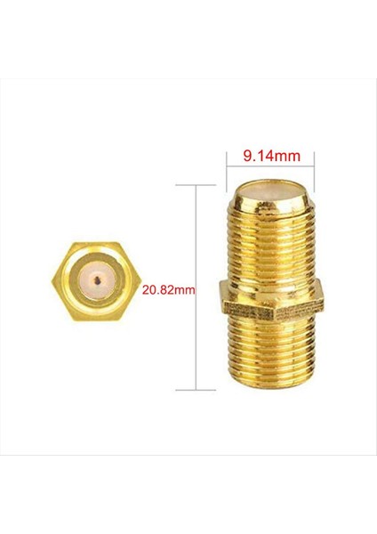 5 Adet Koaksiyel Kablo Konnektörü, Rg6 F Tipi Altın Kaplama Adaptör (Yurt Dışından) modelleri