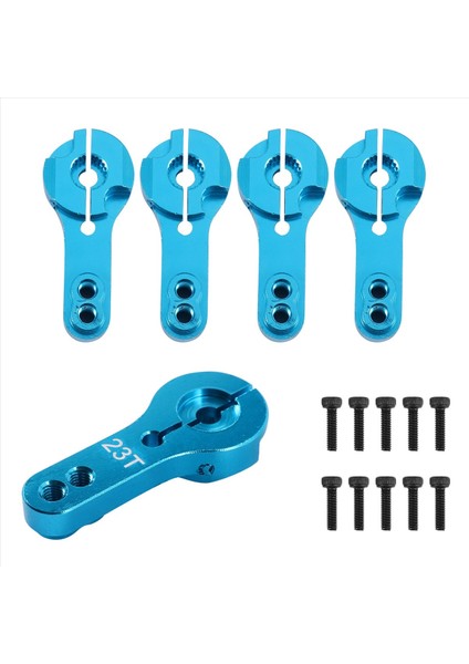 1/10 Rc Araba Parçaları Için Vidalı 5 Adet 23T Metal Servo Kol Boynuzu (Yurt Dışından)