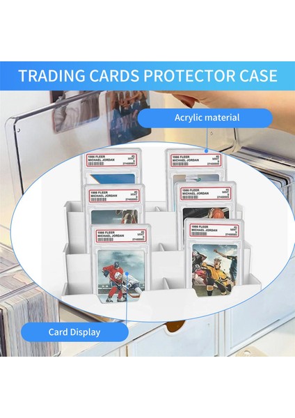 10 Adet Kartvizit Koruyucu Kılıf Akrilik Şeffaf Dereceli Kart Tutucular (Yurt Dışından) indirimleri