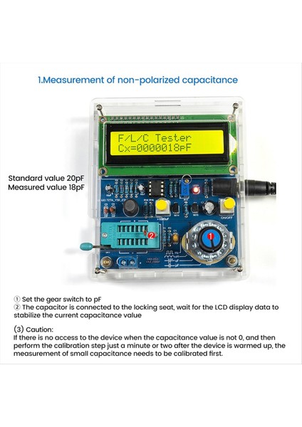 DC5V Dijital Endüktans Kapasitans Ölçüm Cihazı (Kutulu) (Yurt Dışından) fırsatları